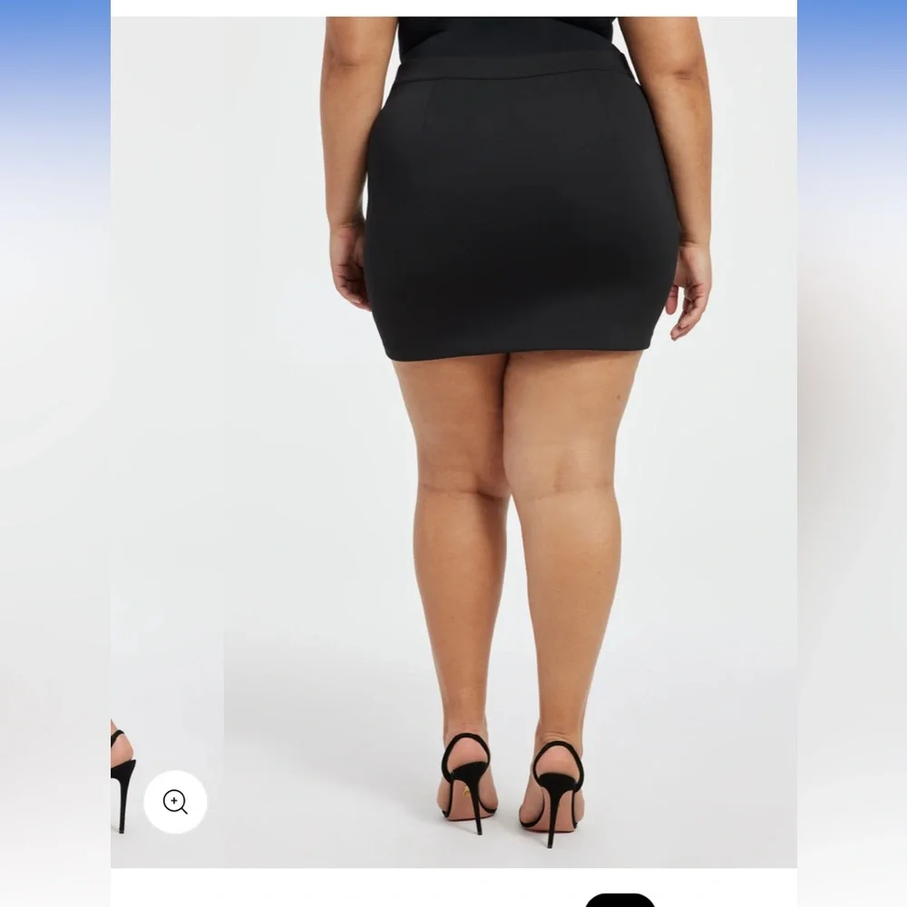 “Good American” brown (coco) scuba mini skirt; size 4/27; NWT - Picture 8 of 16